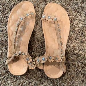 Sandals with ankle strap